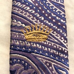 Countess Mara Tie- Purple/ Paisley